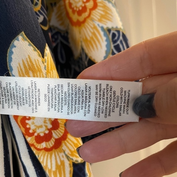 Floral kimono cardigan, Chico’s size 2 - Picture 8 of 10